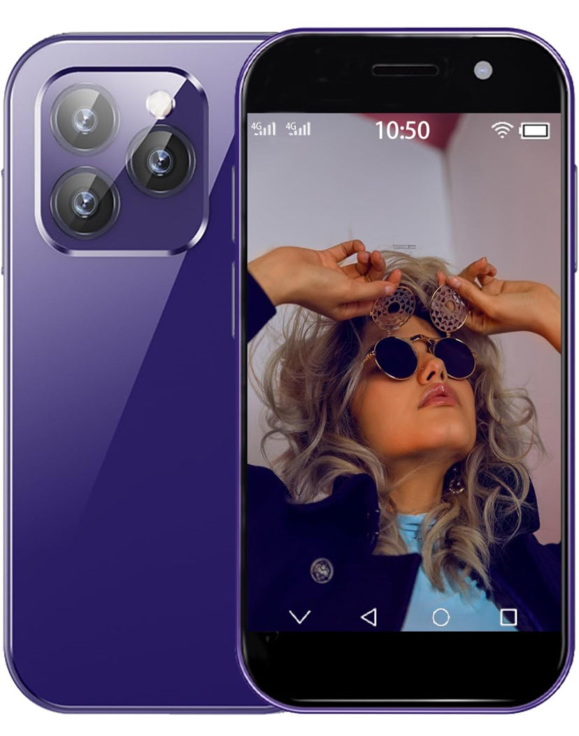 BezosMax 15MINI 4G Unlocked Mini Smartphone with 3.0" HD Screen,3GB+32GB, 2000mAh Battery, Ultra Thin Body, 5MP Camera, Dual SIM, Best Gift for Kids