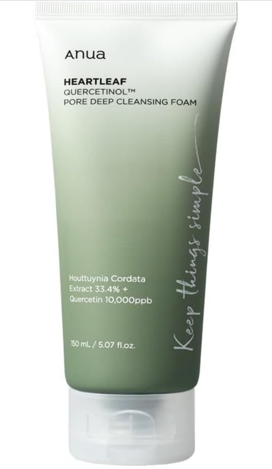 ANUA Heartleaf Quercetinol Pore Deep Cleansing Foam, 5.07 fl oz (150 ml)