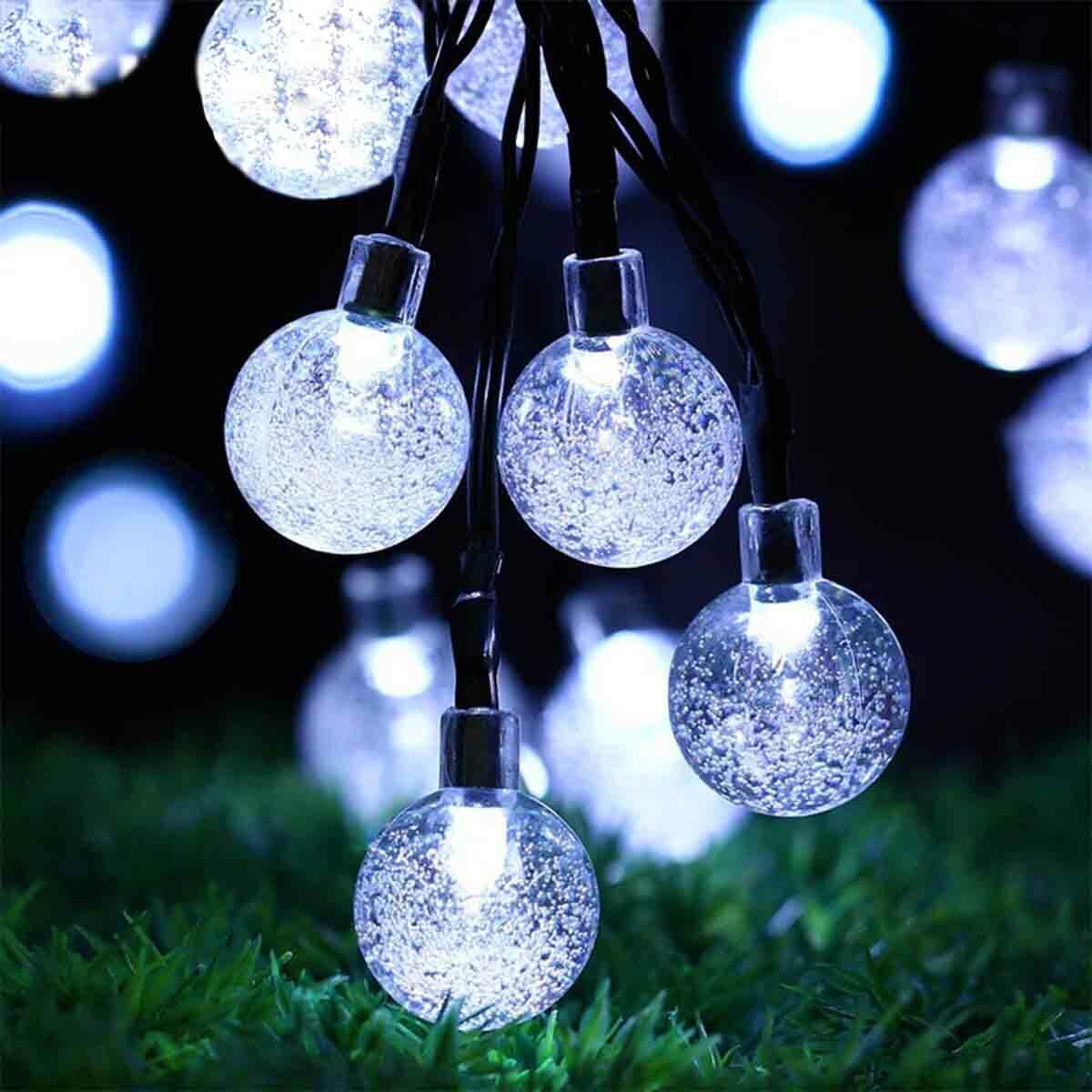 Solar Powered 50 LED Christmas String Outdoor Lights