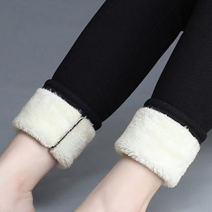 Women's Thick Warm Winter Fleece-Lined High Waist Leggings