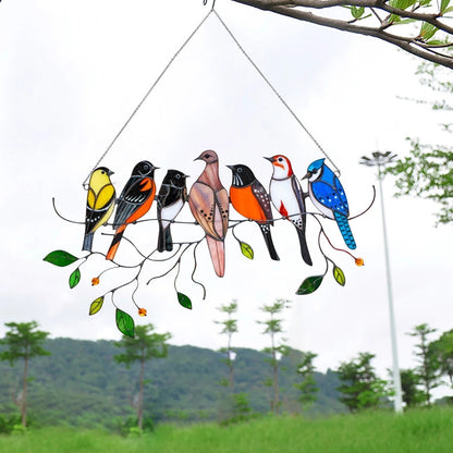 The Best Christmas Gift-Birds Stained Window Hangings